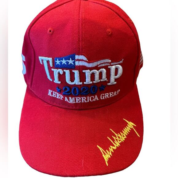 Trump 2020 Keep America Great Red Adjustable Back Cap/Hat - Picture 1 of 6